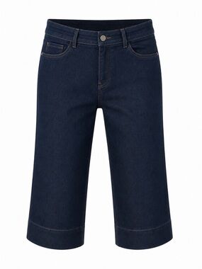 Addition Elle Dark Blue Denim Jeans with Topstitched Cuff - 2X